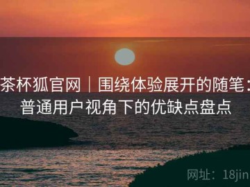 茶杯狐官网｜围绕体验展开的随笔：普通用户视角下的优缺点盘点