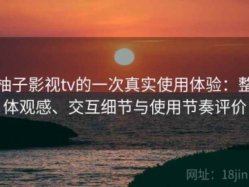 柚子影视tv的一次真实使用体验：整体观感、交互细节与使用节奏评价