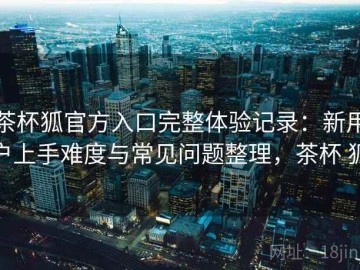 茶杯狐官方入口完整体验记录：新用户上手难度与常见问题整理，茶杯 狐