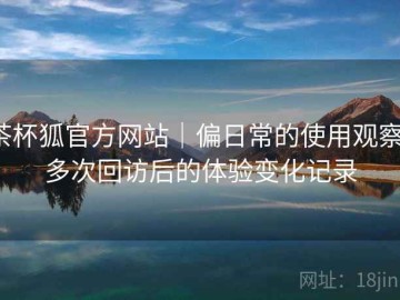 茶杯狐官方网站｜偏日常的使用观察：多次回访后的体验变化记录