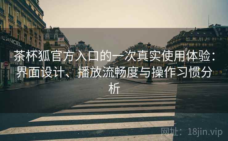 茶杯狐官方入口的一次真实使用体验：界面设计、播放流畅度与操作习惯分析